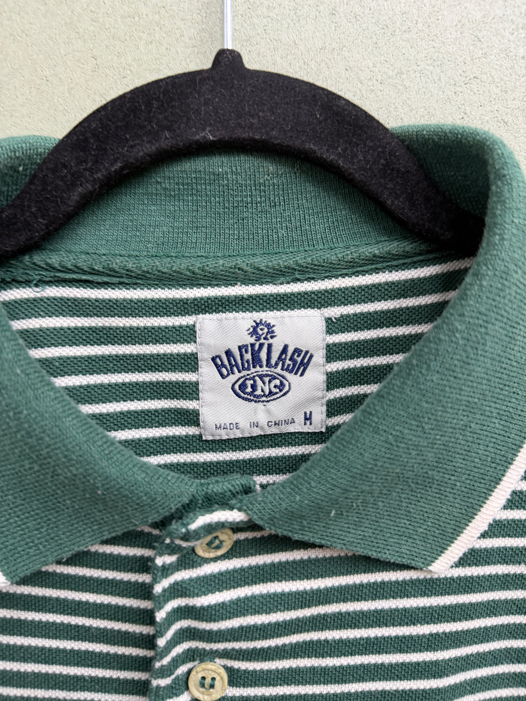 Vtg Stripe Polo M