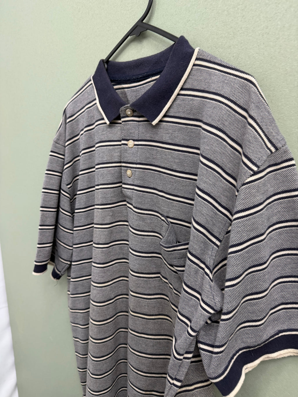 Stripe Polo XL