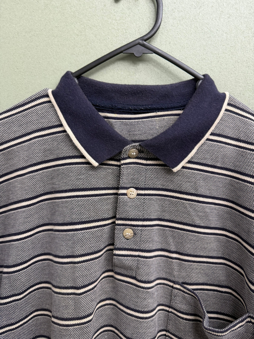 Stripe Polo XL
