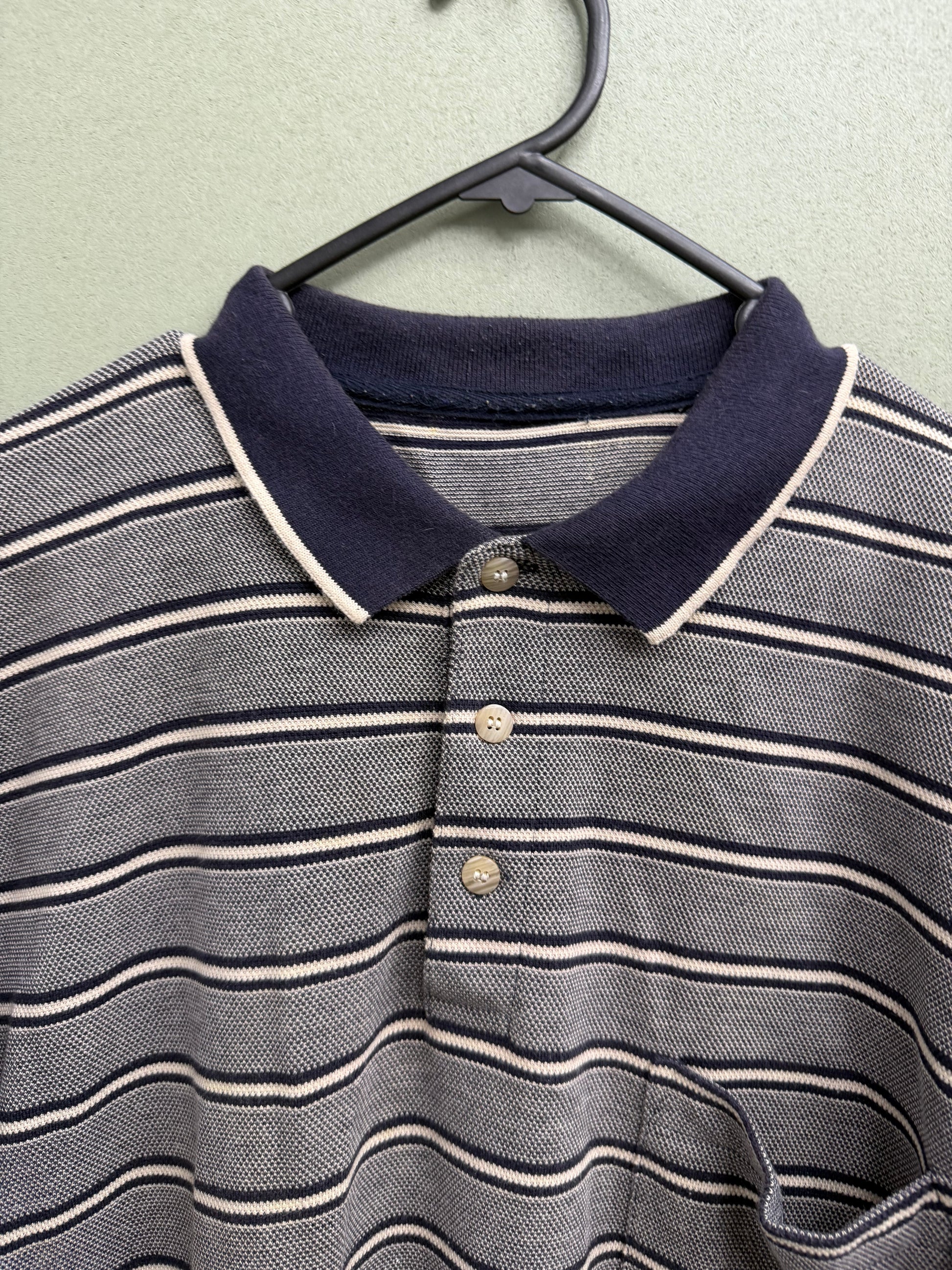 Stripe Polo XL