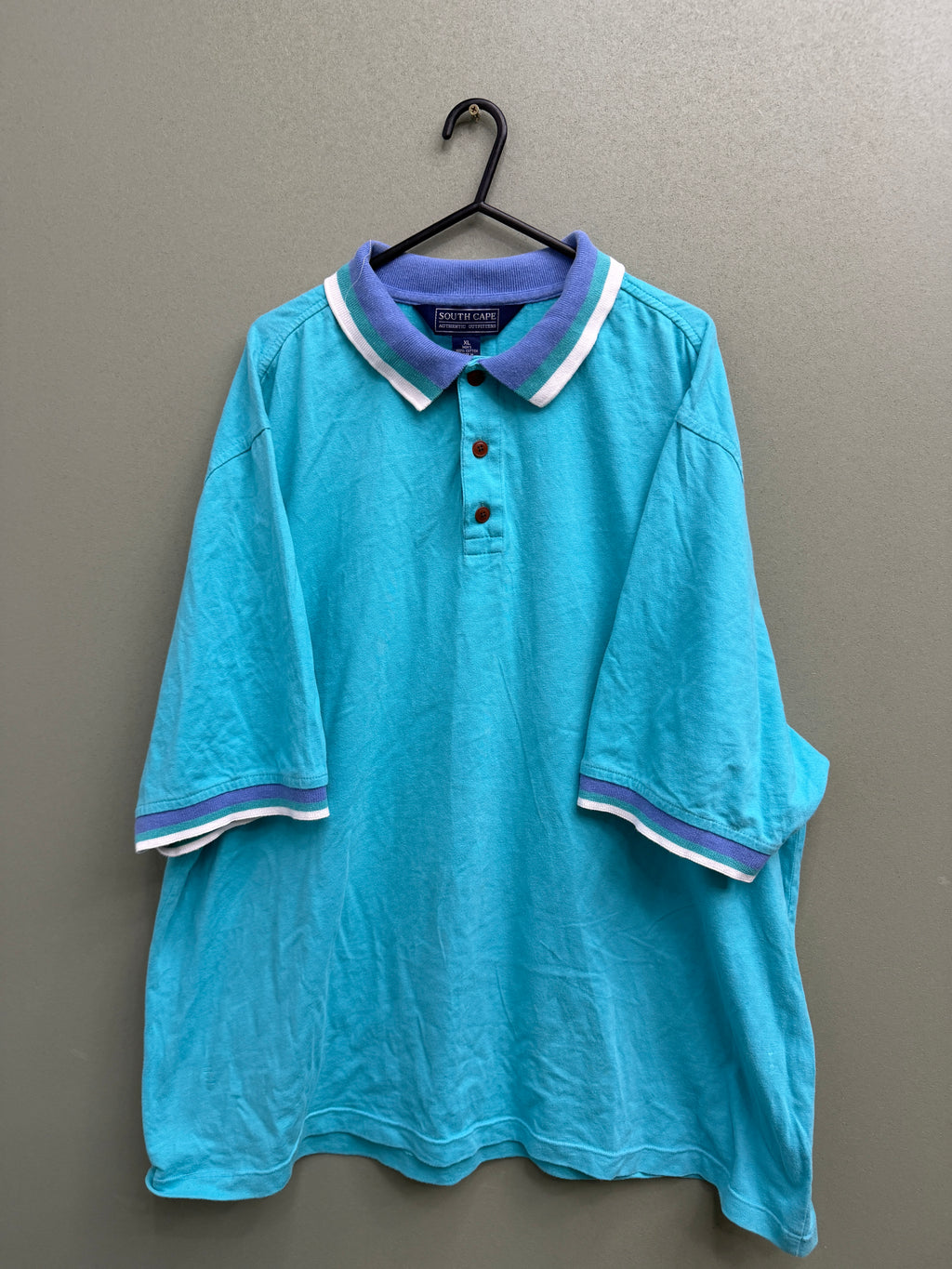 Vtg Boxy Polo XL