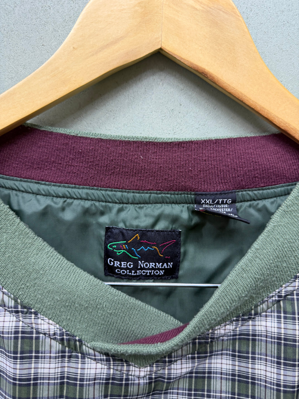 Greg Norman Plaid Vest XXL