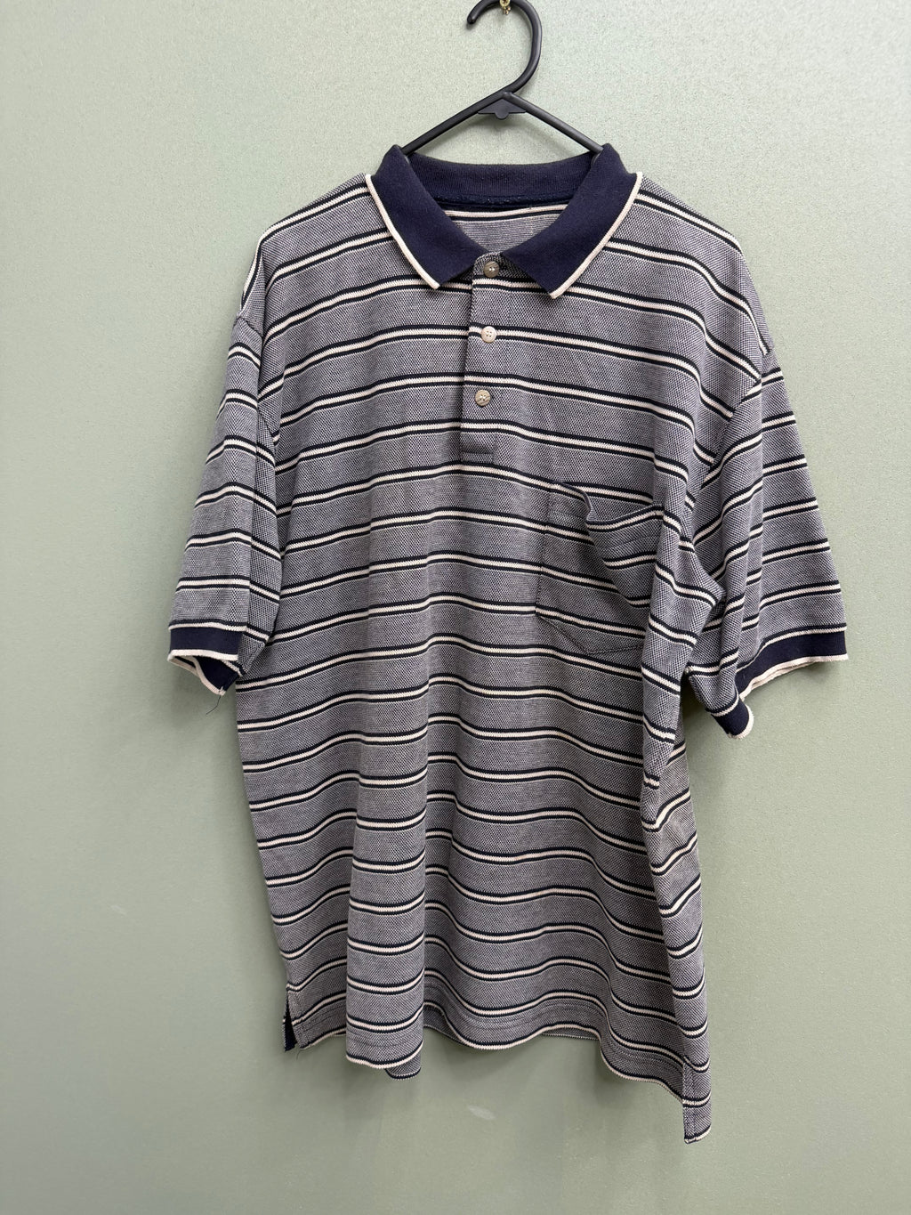 Stripe Polo XL