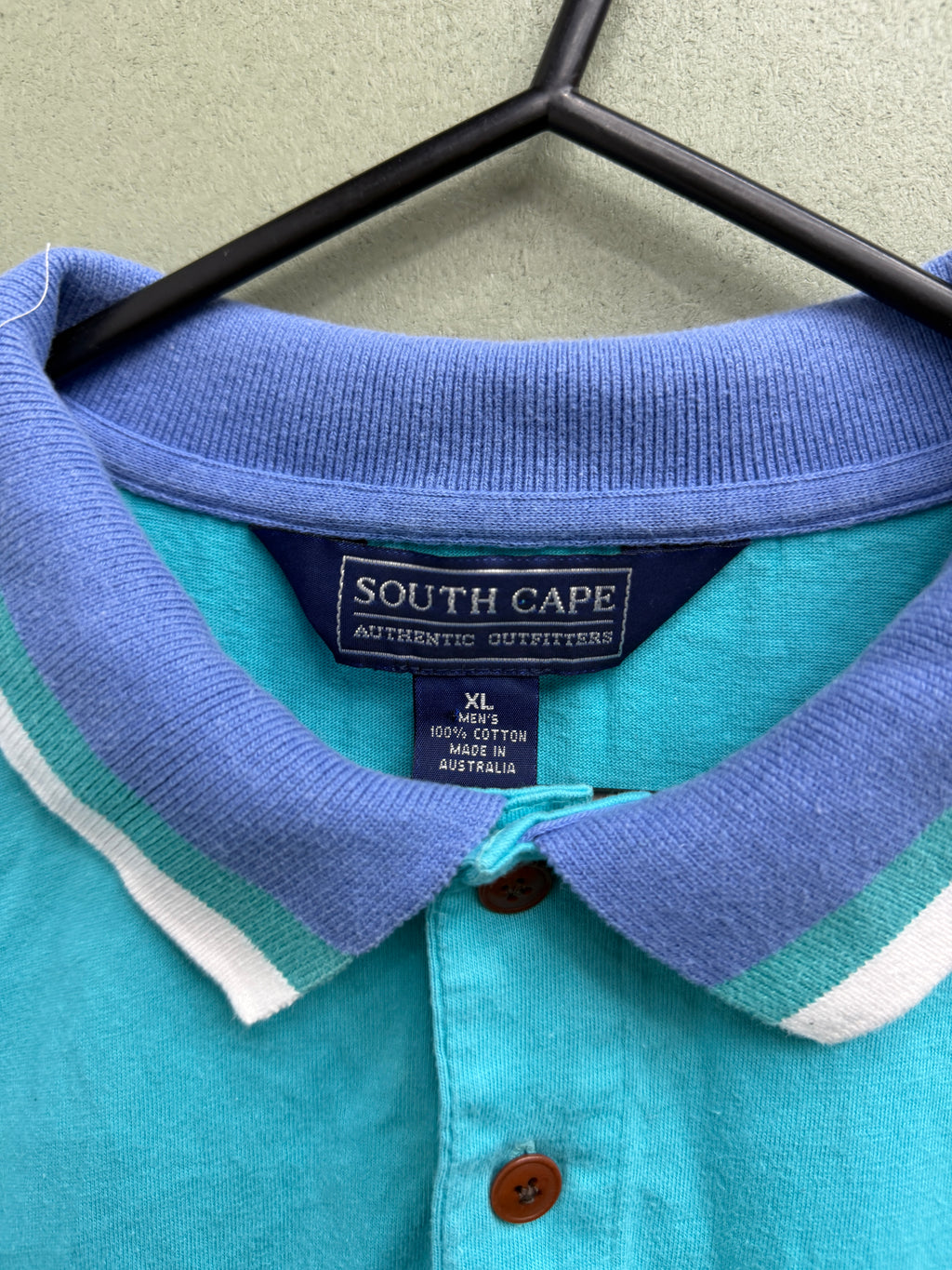 Vtg Boxy Polo XL