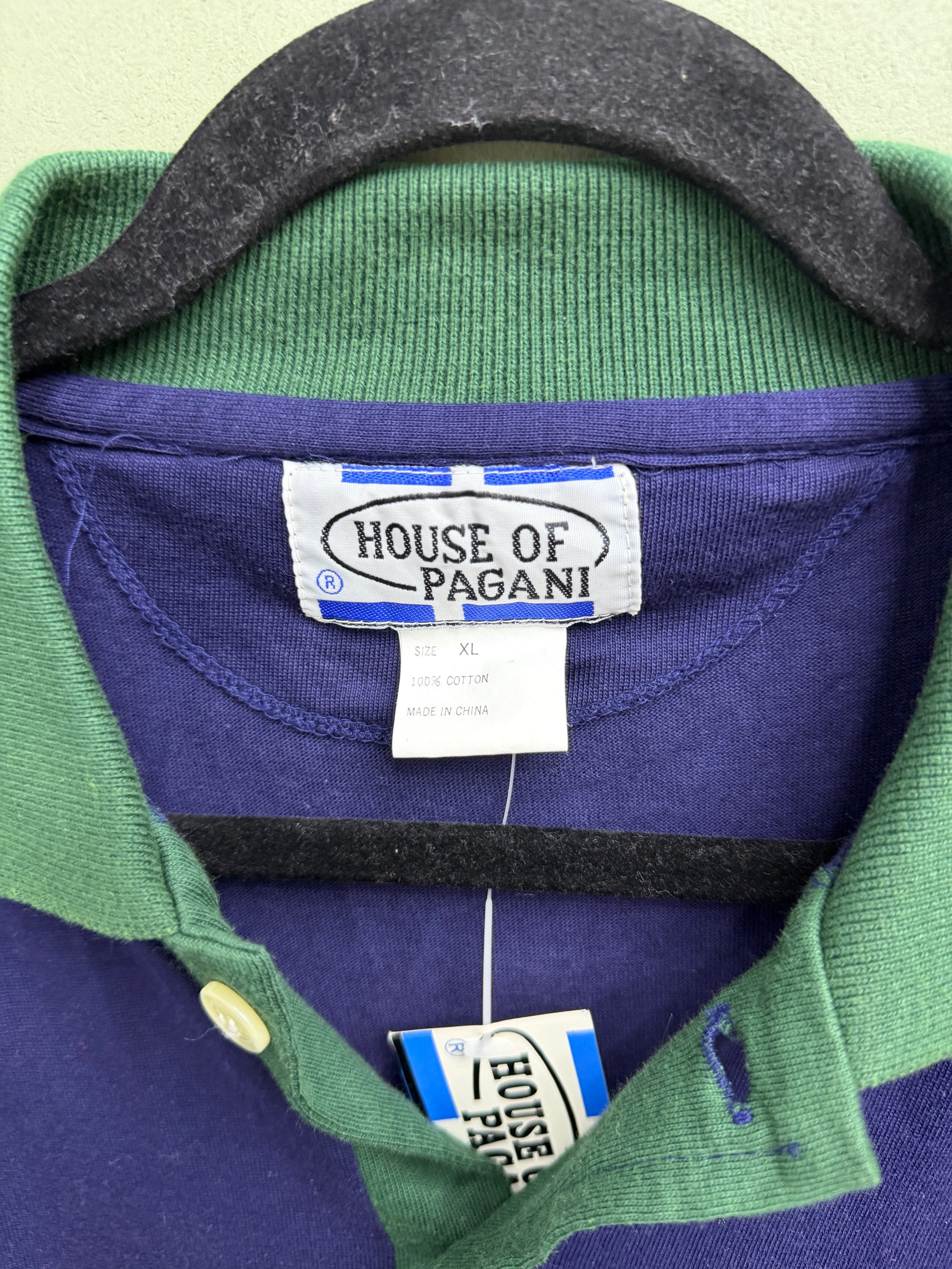 Vintage Colourblock Polo XL