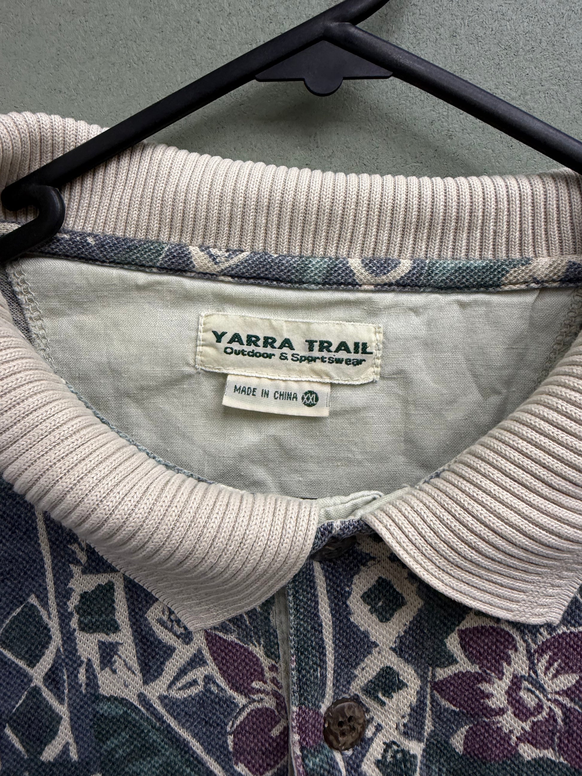Hawaiian Print Polo XXL