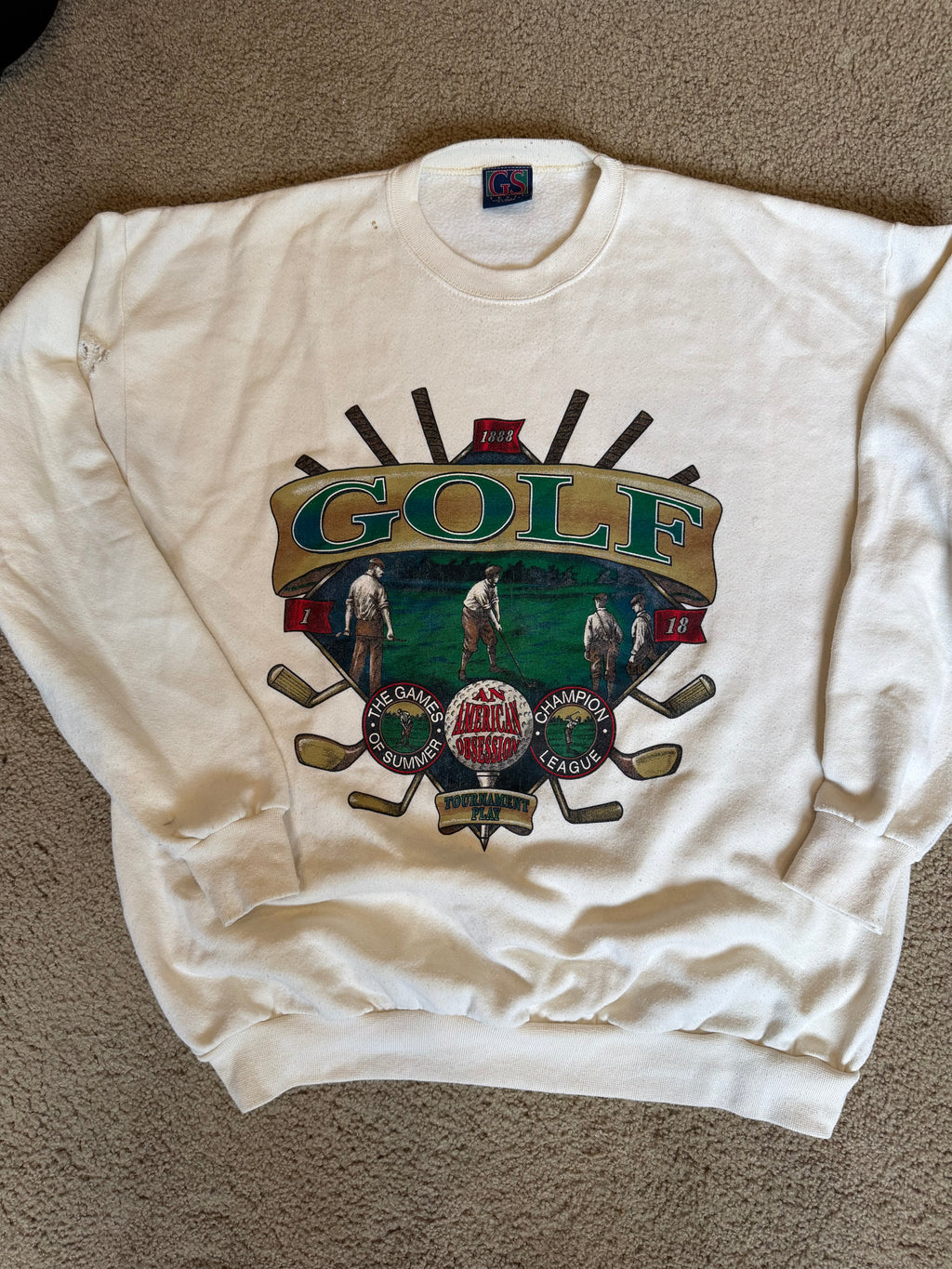 Vintage Golf Jumper Xl (holes)