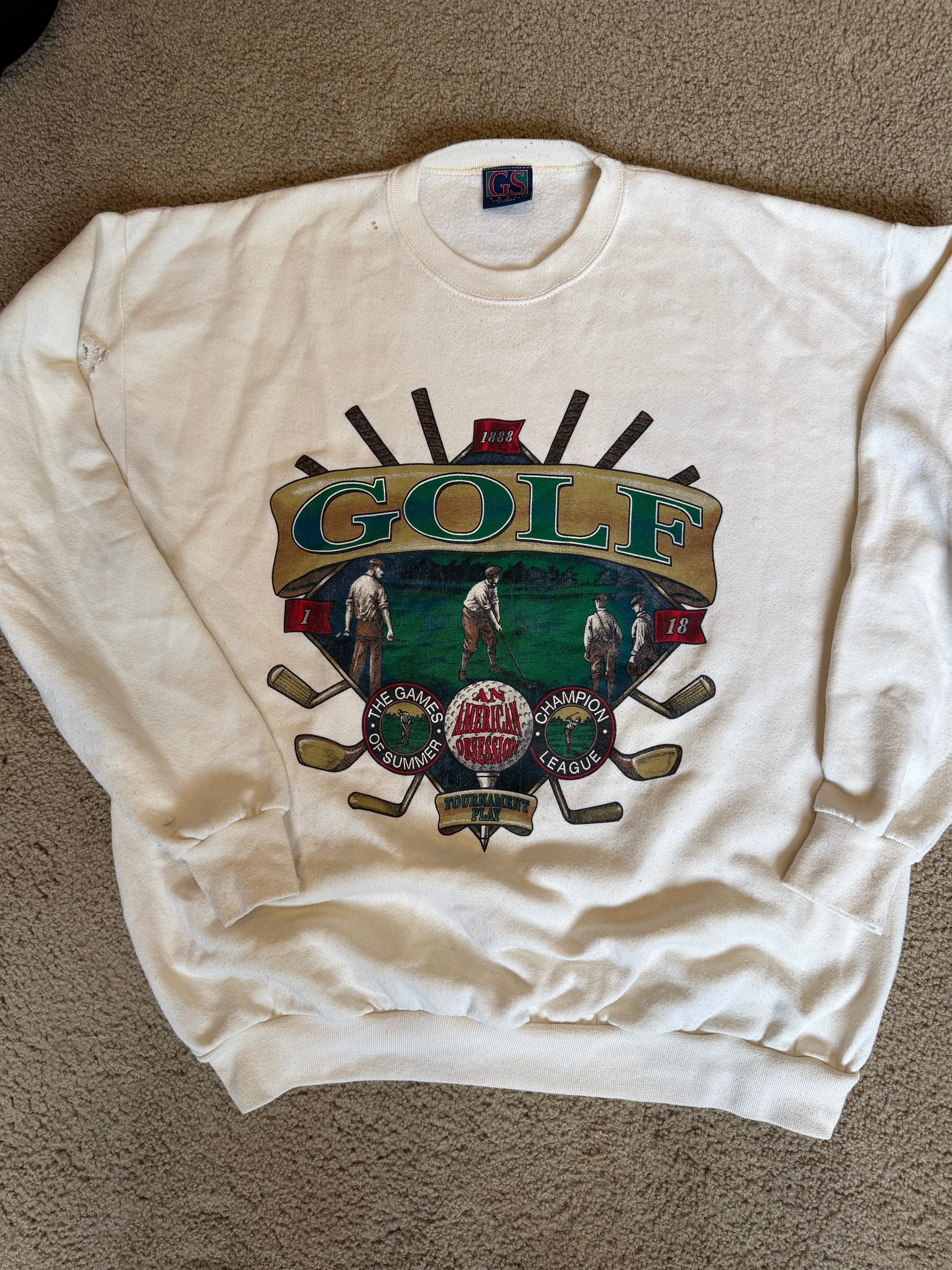 Vintage Golf Jumper Xl (holes)