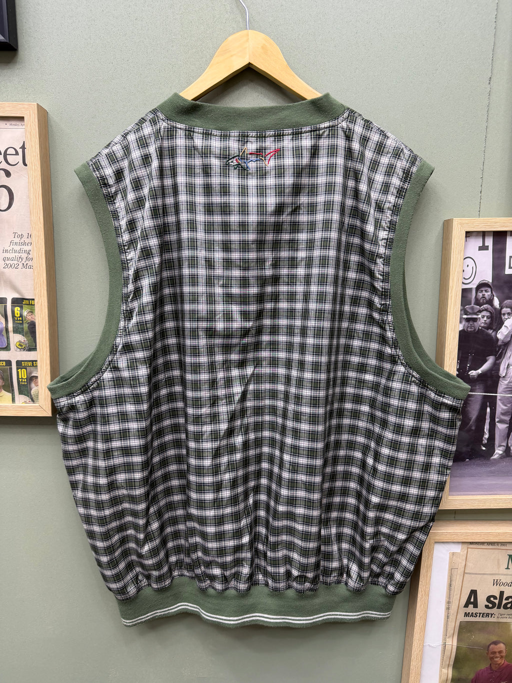 Greg Norman Plaid Vest XXL