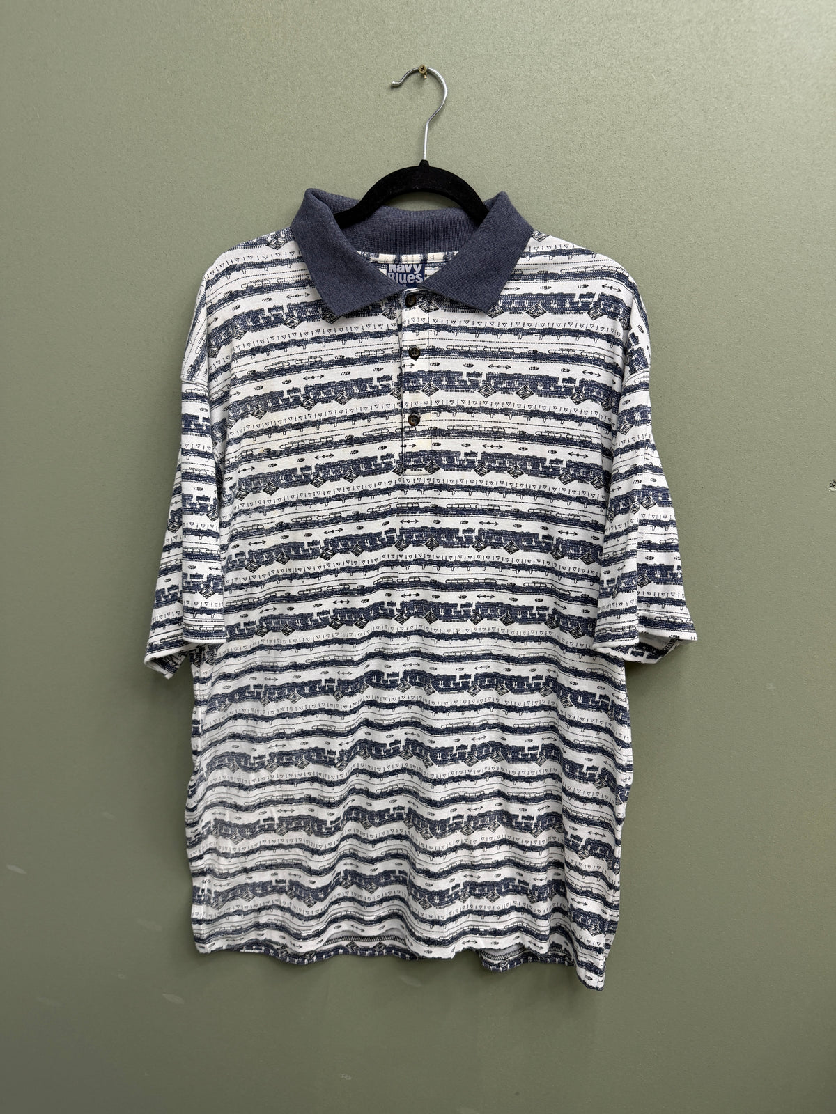 Vintage AOP Polo XL