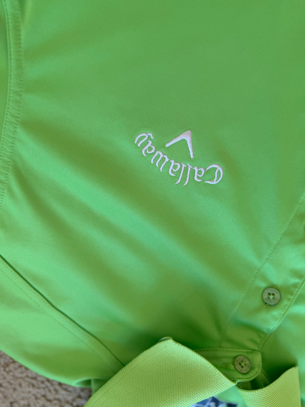 Neon Green Callaway Polo M