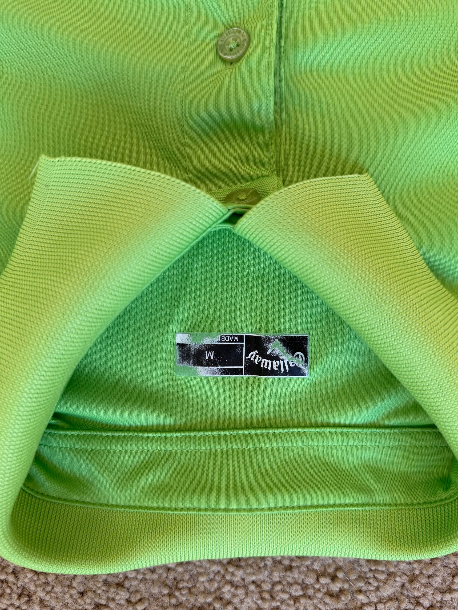 Neon Green Callaway Polo M